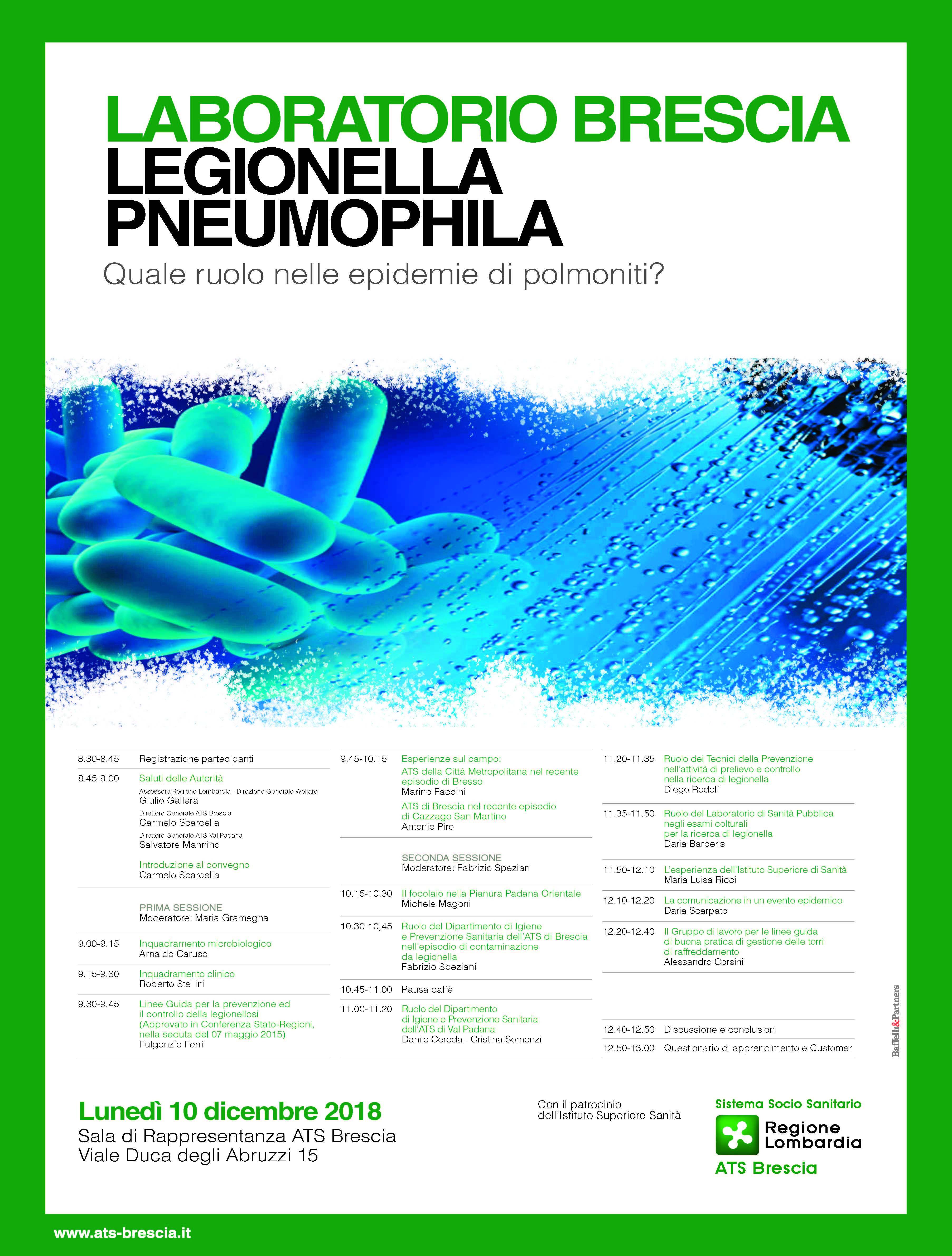 laboratorio brescia legionella pneumophila quale ruolo nelle epidemie di polmoniti 