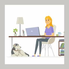 al lavoro con il tuo cane