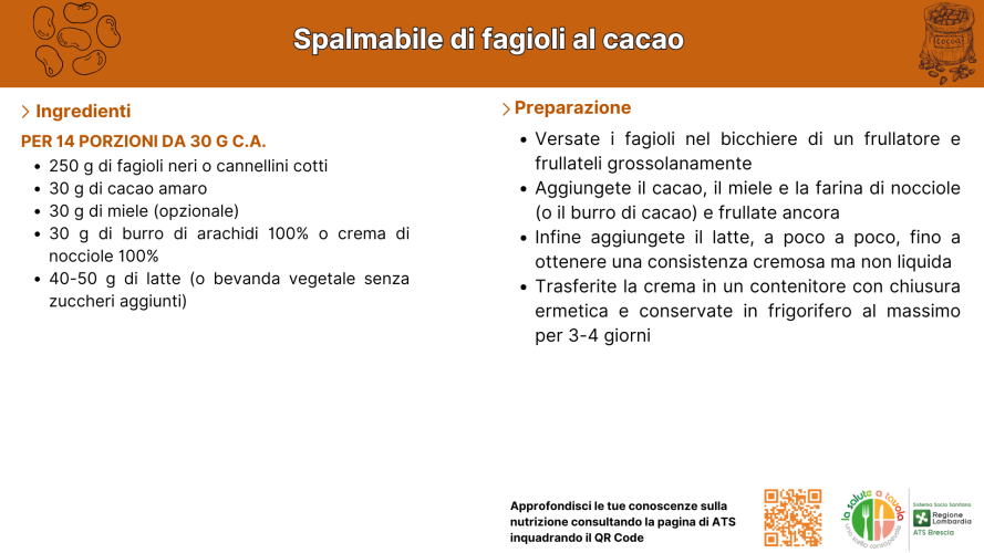 Spalmabile di fagioli al cacao