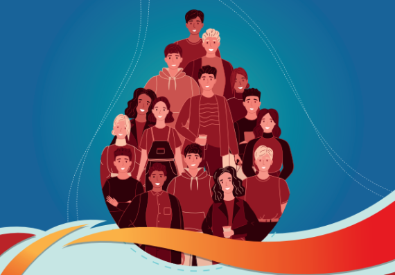 persone vestite di rosso